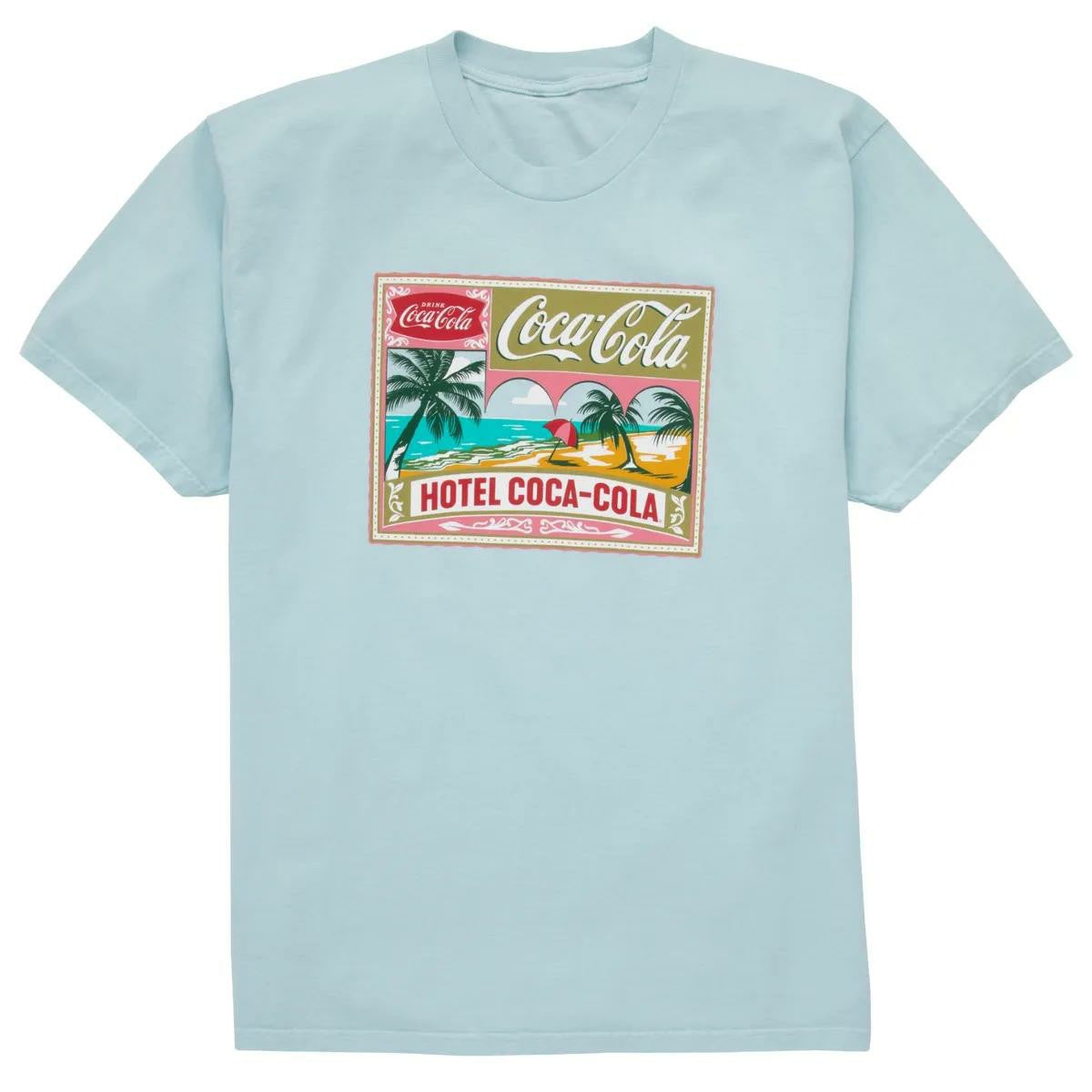 Coca-Cola Store Sale - Coca-Cola Unisex Light Blue Hotel T-Shirt