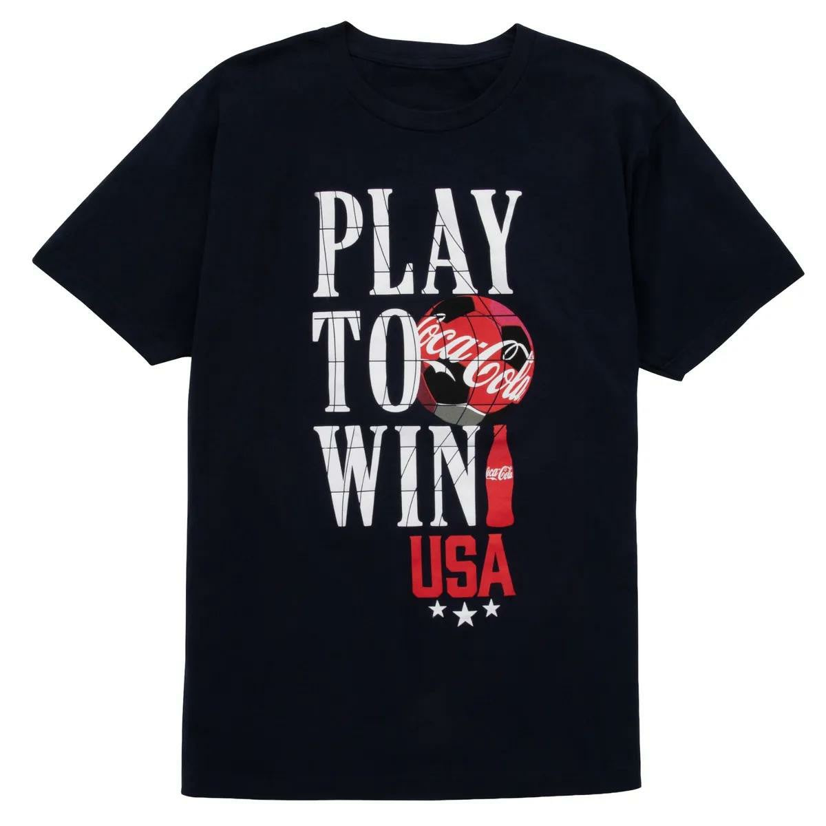 Coca-Cola Store Latest - Coca-Cola Unisex Play To Win Navy T-Shirt