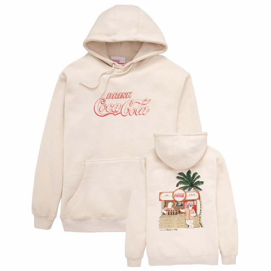 Coca-Cola Store Great Value - Coca-Cola Polar Bear Tiki Hut Unisex Hoodie