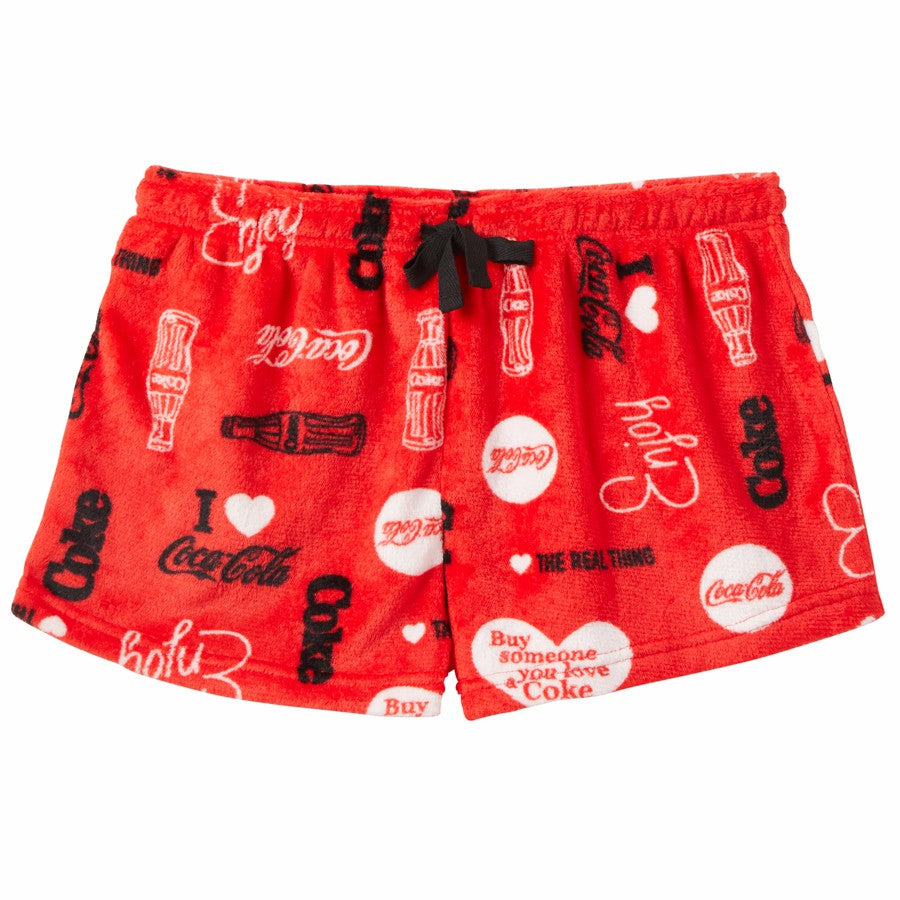 Coca-Cola Store Quality - Coca-Cola Love Women's Minky Shorts
