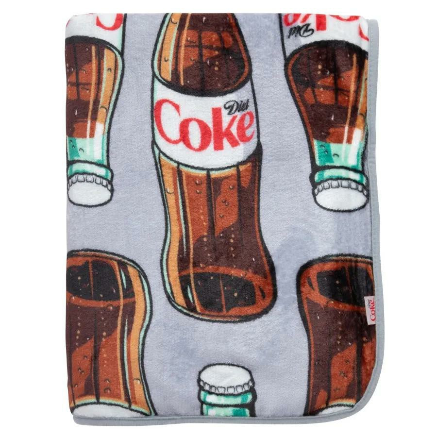 Coca-Cola Store Featured - Diet Coke Bottles Plush Blanket
