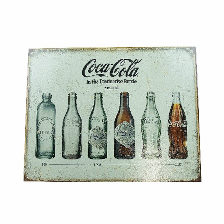 Coca-Cola Store Latest - Coca-Cola Bottle Evolution Vintage Metal Sign | Collectibles