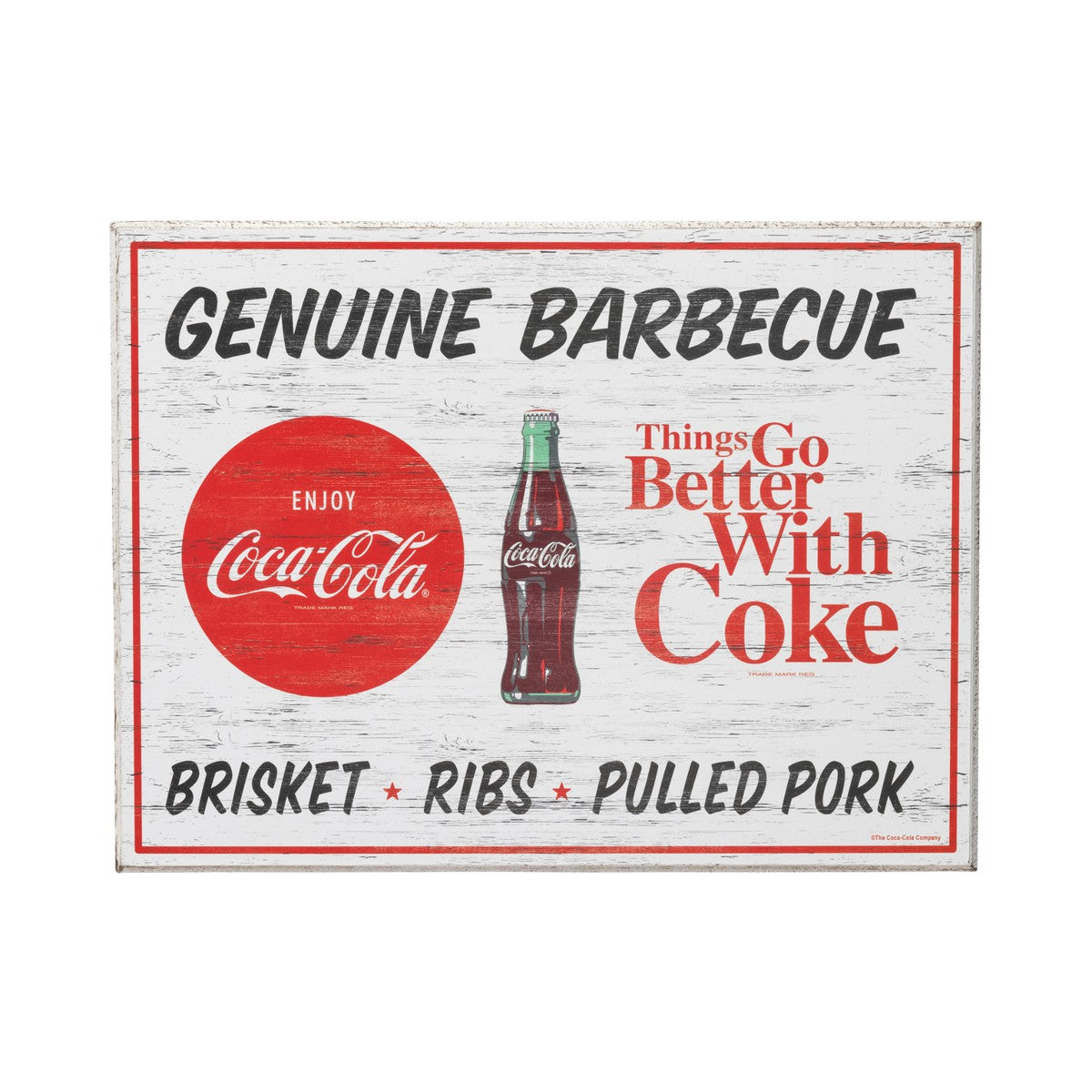 Coca-Cola Store Discount - Coca-Cola Genuine Barbeque Sign
