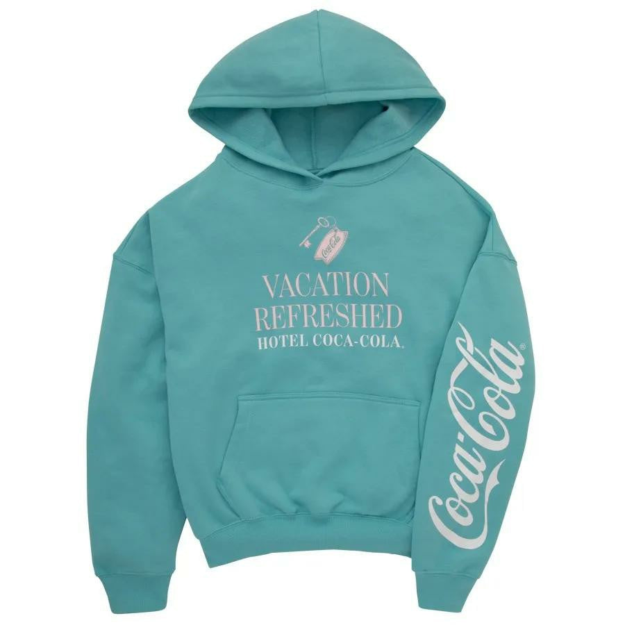 Coca-Cola Store Classic - Coca‑Cola Blue Vacation Women’s Hoodie | Graphic Pullover