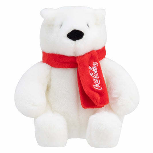 Coca-Cola Store Special Offer - Coca-Cola 6" Sitting Plush Bear with Scarf