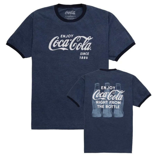 Coca-Cola Store Best Seller - Coca-Cola Unisex Triple Bottle Ringer Tee