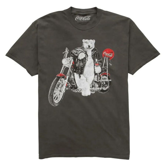 Coca-Cola Store Recommended - Coca-Cola Polar Bear Motorcycle Unisex Tee