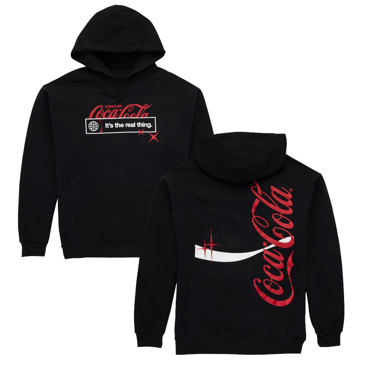Coca-Cola Store Deals - Coca-Cola Global Sports Real Thing Unisex Black Hoodie