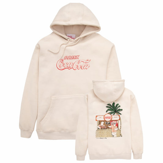 Coca-Cola Store Great Value - Coca-Cola Polar Bear Tiki Hut Unisex Hoodie