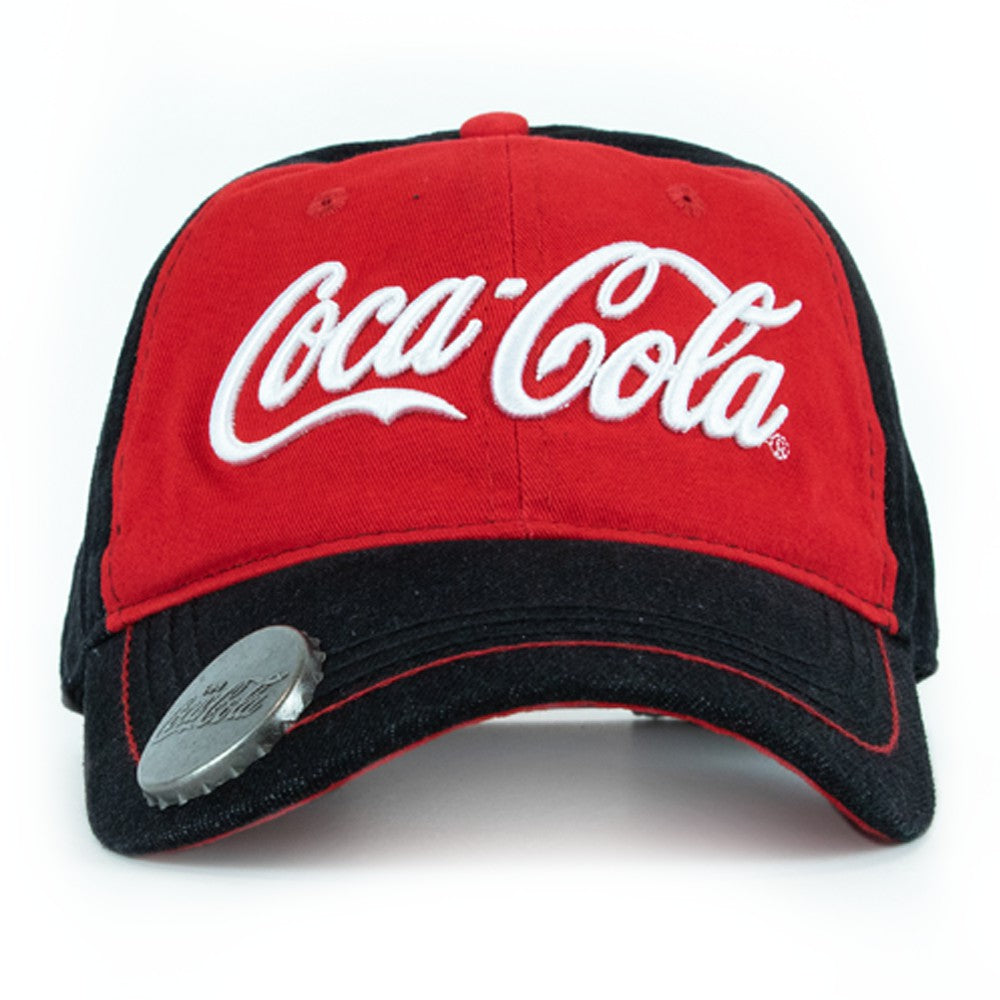 Coca-Cola Store Exclusive - Coca-Cola Script Denim Baseball Cap with Bottle Opener