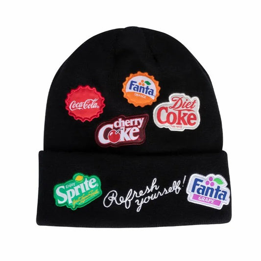 Coca-Cola Store Hot Sale - Multi Brands Patches Cuff Beanie