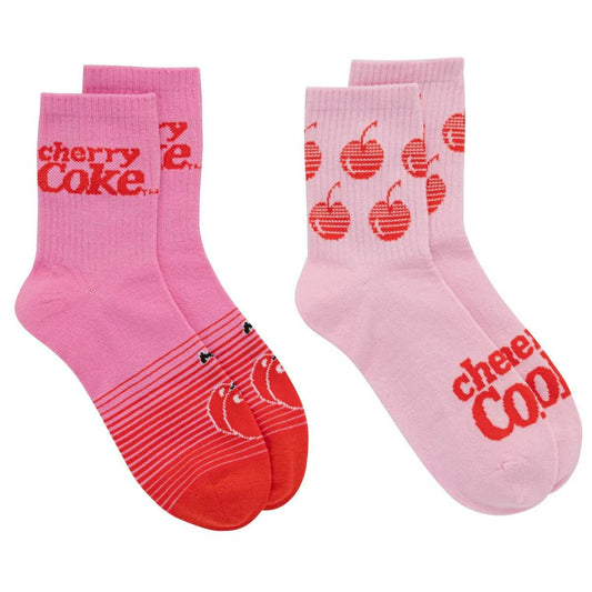 Coca-Cola Store Trusted - Cherry Coke Crew Socks 2 pack set