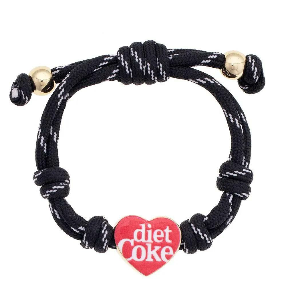 Coca-Cola Store Trusted - Diet Coke Enamel Heart Paracord Bracelet