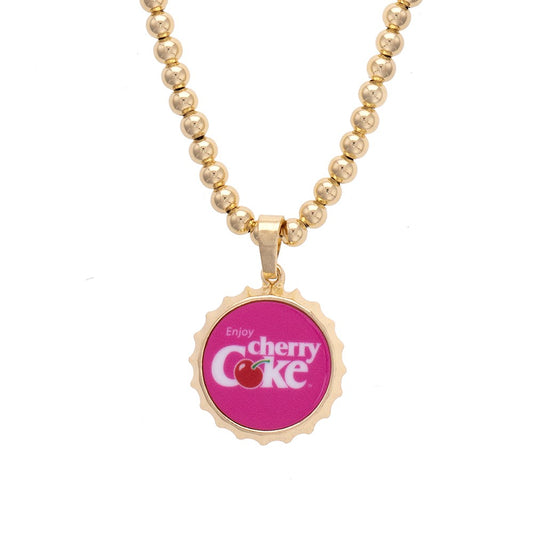 Coca-Cola Store Everyday - Cherry Coke Cap Necklace