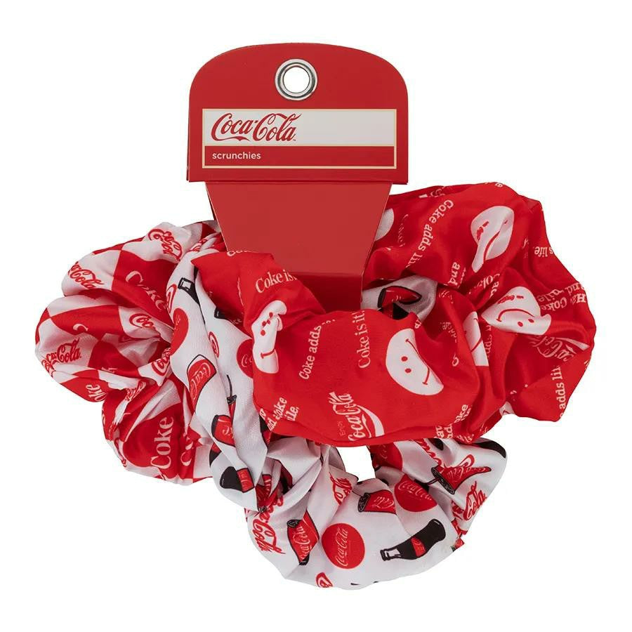 Coca-Cola Store Premium - Coca-Cola Red White Scrunchie 3pk