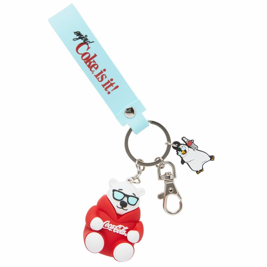 Coca-Cola Store Recommended - Coca-Cola Polar Bear In Hoodie Loop Keychain