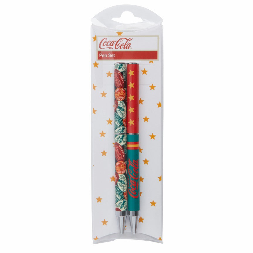 Coca-Cola Store Recommended - Coca-Cola Patches/Stars Pen Set - 2PK