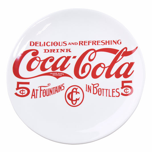 Coca-Cola Store Latest - Coca-Cola 5 Cent Dinner Plate White - 10"