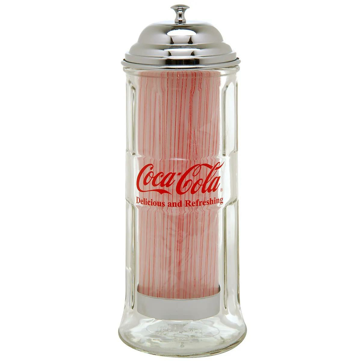 Coca-Cola Store Premium - Coca-Cola Glass Straw Dispenser | Home & Entertaining