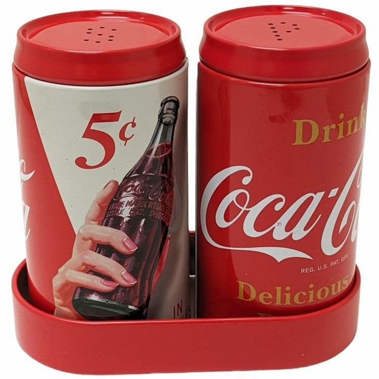 Coca-Cola Store Deals - Coca-Cola Galvanized Tin Salt/Pepper Shakers