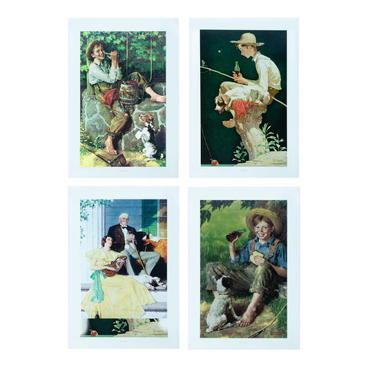 Coca-Cola Store Value - Coca-Cola Limited Edition Norman Rockwell Coca-Cola Prints - Set of 4