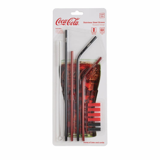 Coca-Cola Store Classic - Coca-Cola Stainless Steel Straws Set