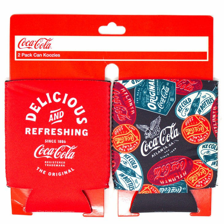 Coca-Cola Store Best Seller - Coca-Cola Red Patches Coozies - 2PK
