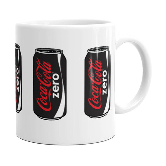 Coca-Cola Store Deals - Coke Zero Can Design Mug – 11oz White Ceramic Drinkware