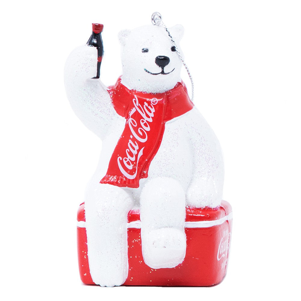 Coca-Cola Store Trending - Coca-Cola Polar Bear on Cooler Ornament