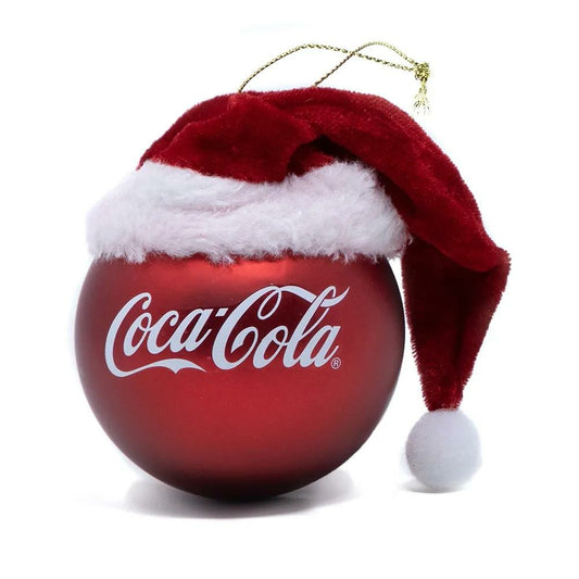 Coca-Cola Store Everyday - Coca-Cola Ball with Santa Hat Ornament