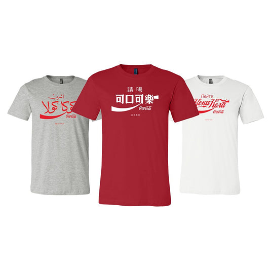 Coca-Cola Store Recommended - Coca-Cola International Logo Unisex Crew Tee