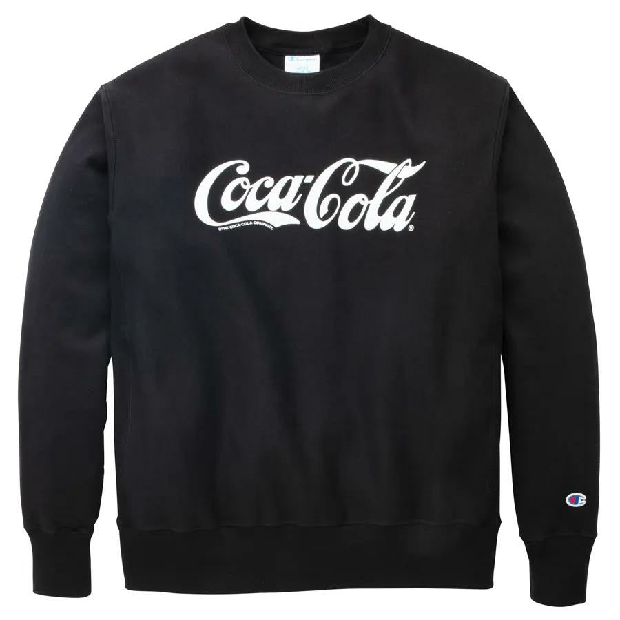 Coca-Cola Store Discount - Coca-Cola Champion Reverse Weave Black Unisex Sweatshirt